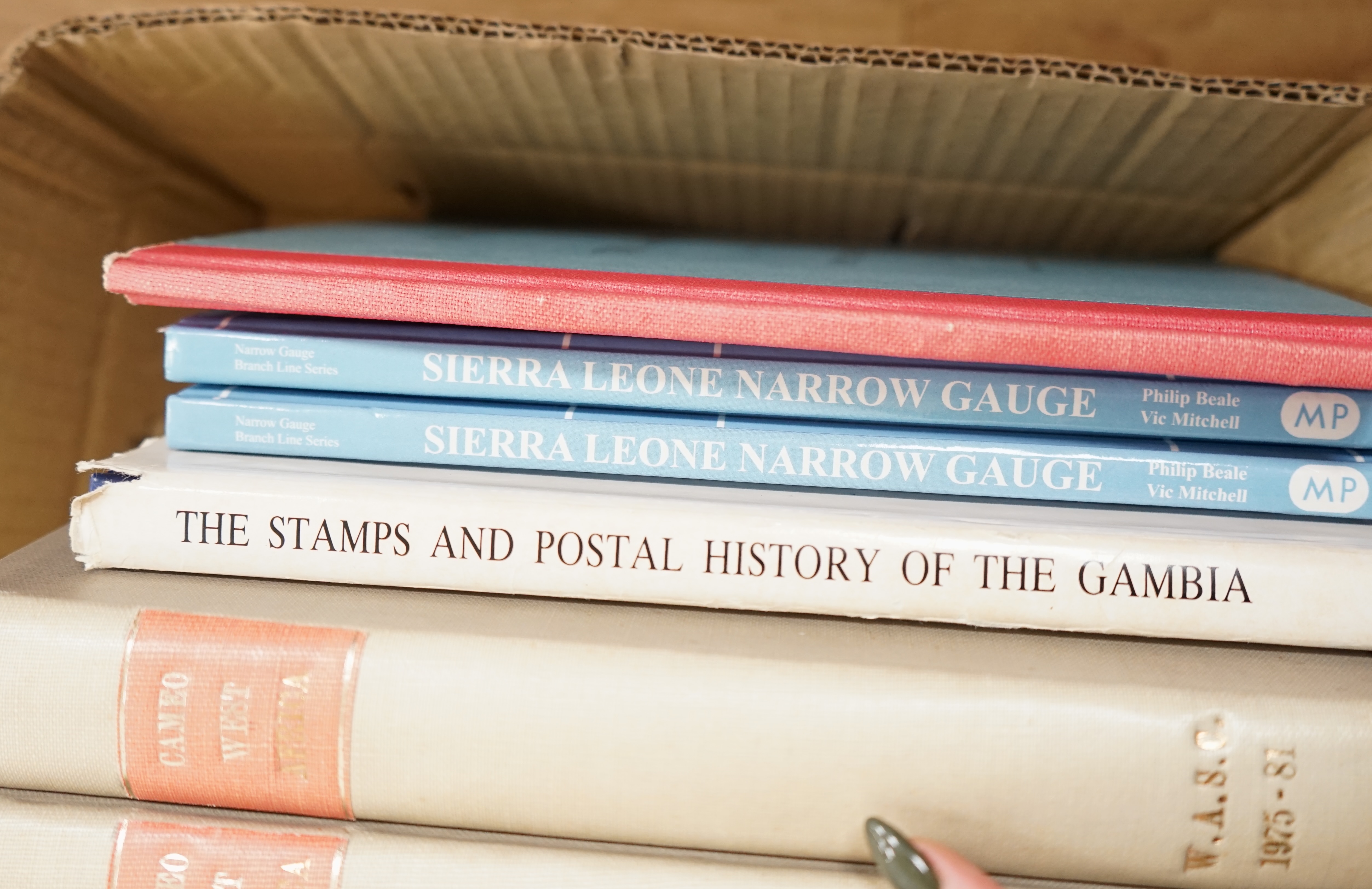 Beale, Philip - The Postal Service of Sierra Leone: its history, stamps and stationery until 1961. num. illus. (some coloured), d/wrapper. Royal Philatelic Society, 1988; Andrews, J.O. (editor) The Stamps and Postal Hist